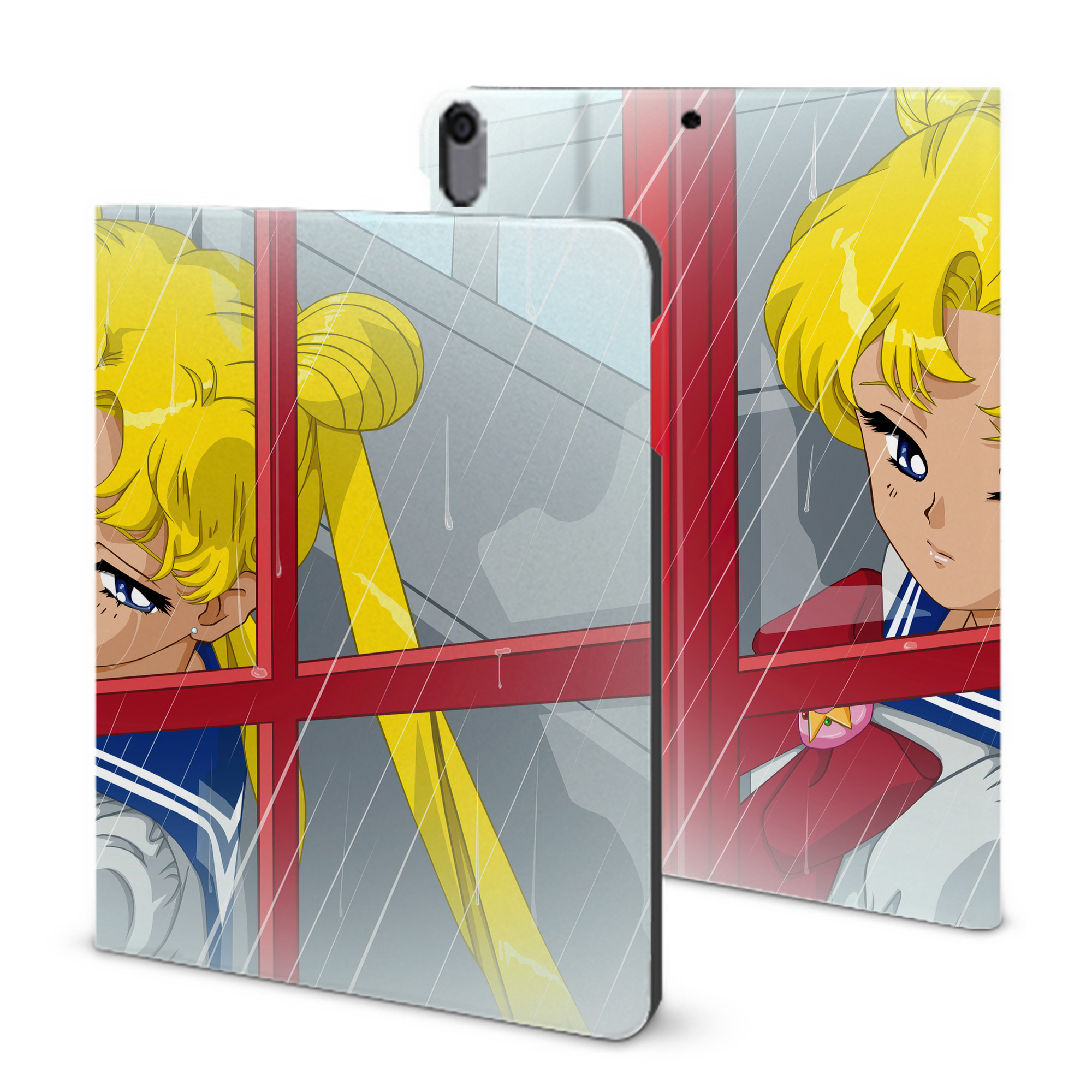 （画像用） 美少女戦士セーラームーン Sailor Moon IPad ケース ブック型 PUレザー TPU 耐衝撃 軽量 薄型 ペン収納なし 全面保護 IPad 各モデル対応